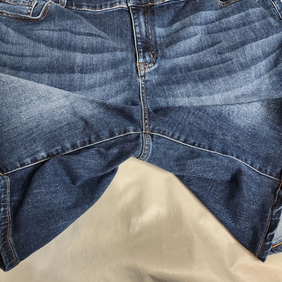Venezia Lane Bryant Jean Shorts Blue Denim High Rise Plus Size 20 - Picture 10 of 11